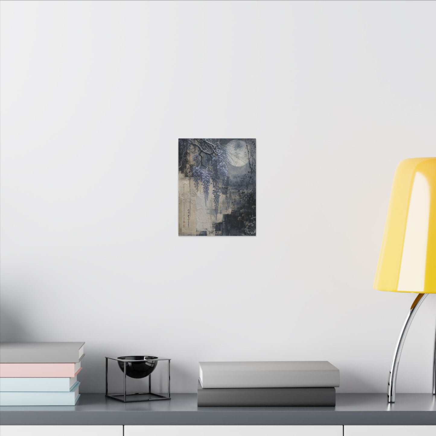 Winter Wisteria Texture Canvas Art | Elegant Decor
