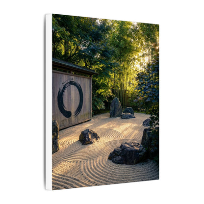 Rock Garden Enso Canvas Art | Tranquil Zen Art
