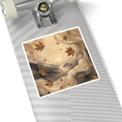 Japandi Silk Drape in Dawn | Watercolor Sticker