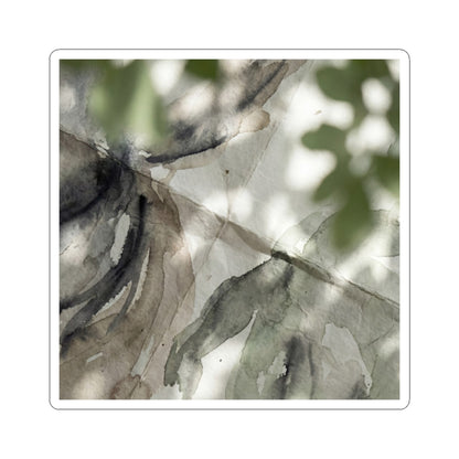 Japandi Paper Fold in Dappled | Watercolor Sticker Art Print