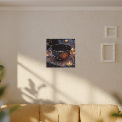 Ceramic Bowl Gold Repair Canvas Art | Beautiful Kintsugi Art