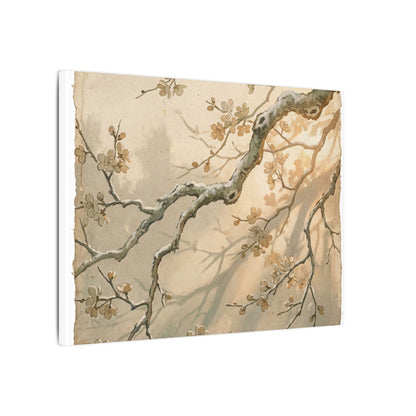 Cherry Blossom Canvas Art | Winter Japandi Japanese Pattern Art