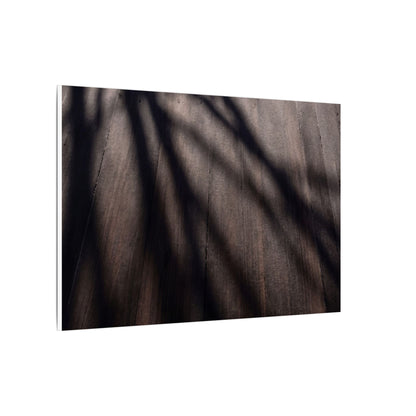 Dark Japandi Shadow Play in Dawn | Moody Minimal Canvas Art