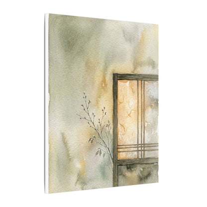 Ma Shoji Screen Canvas Art - Japandi Watercolor