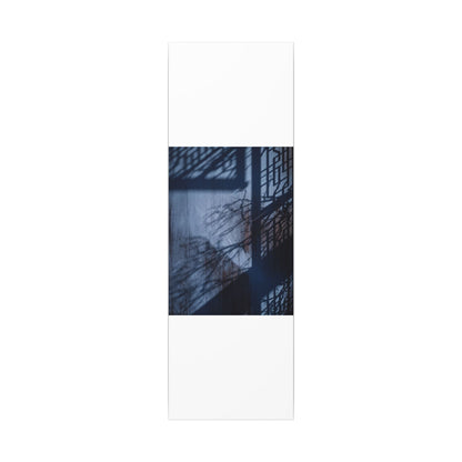 Shadow Play Moody Minimal Canvas Art | Moody Dark Japandi Art