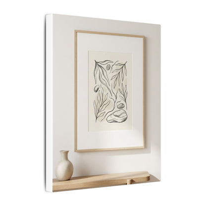 Japandi Charcoal Canvas Art