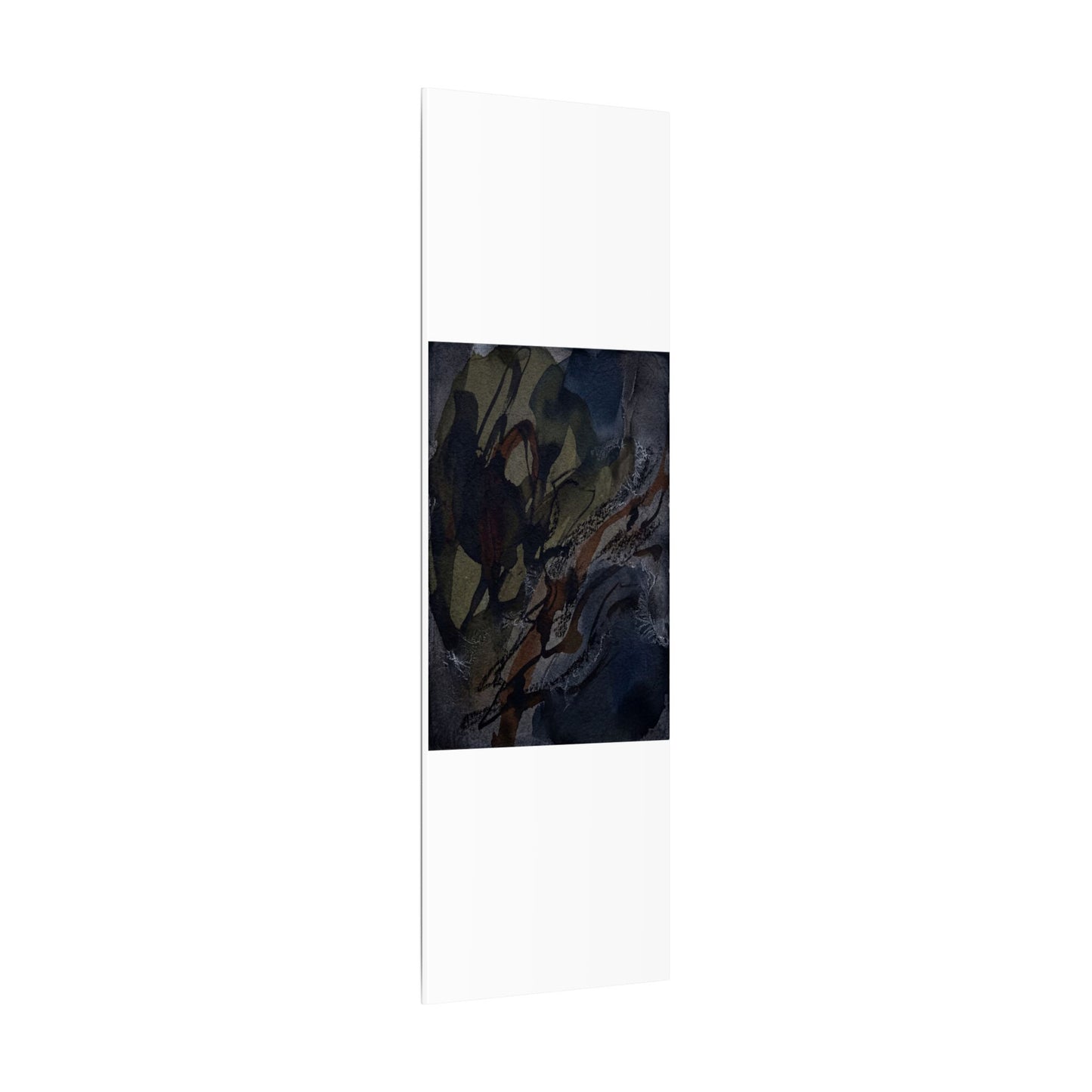 Shadow Play Winter Canvas Art | Dark Japandi Luxurious Design