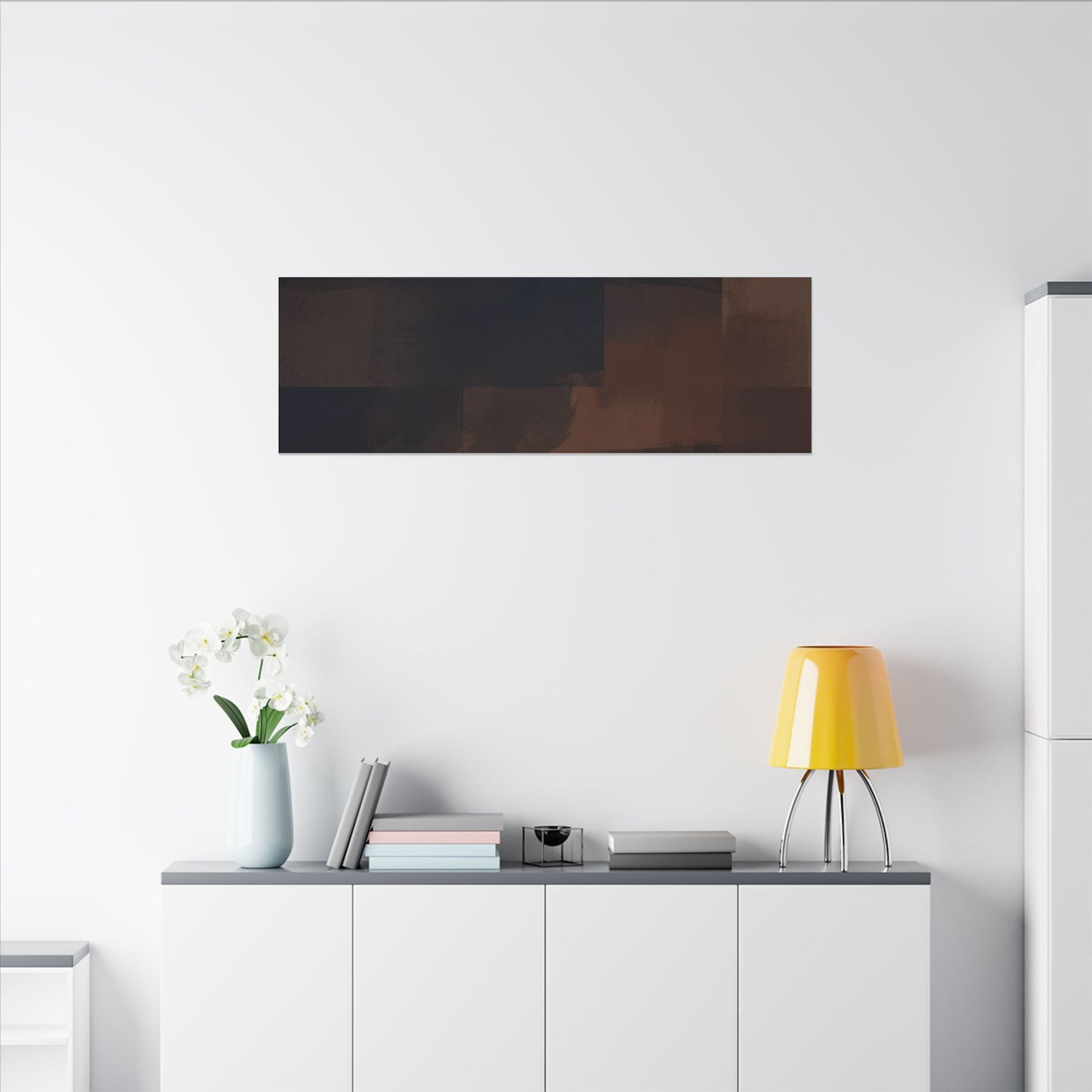 Wabi-sabi Minimal-line Japandi Charcoal Canvas Art
