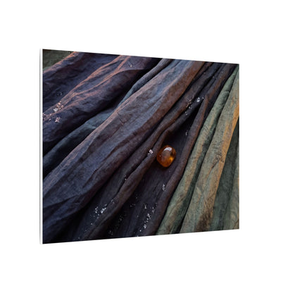 Silk Drape Shadow Zen Canvas Art | Moody Dark Japandi Art