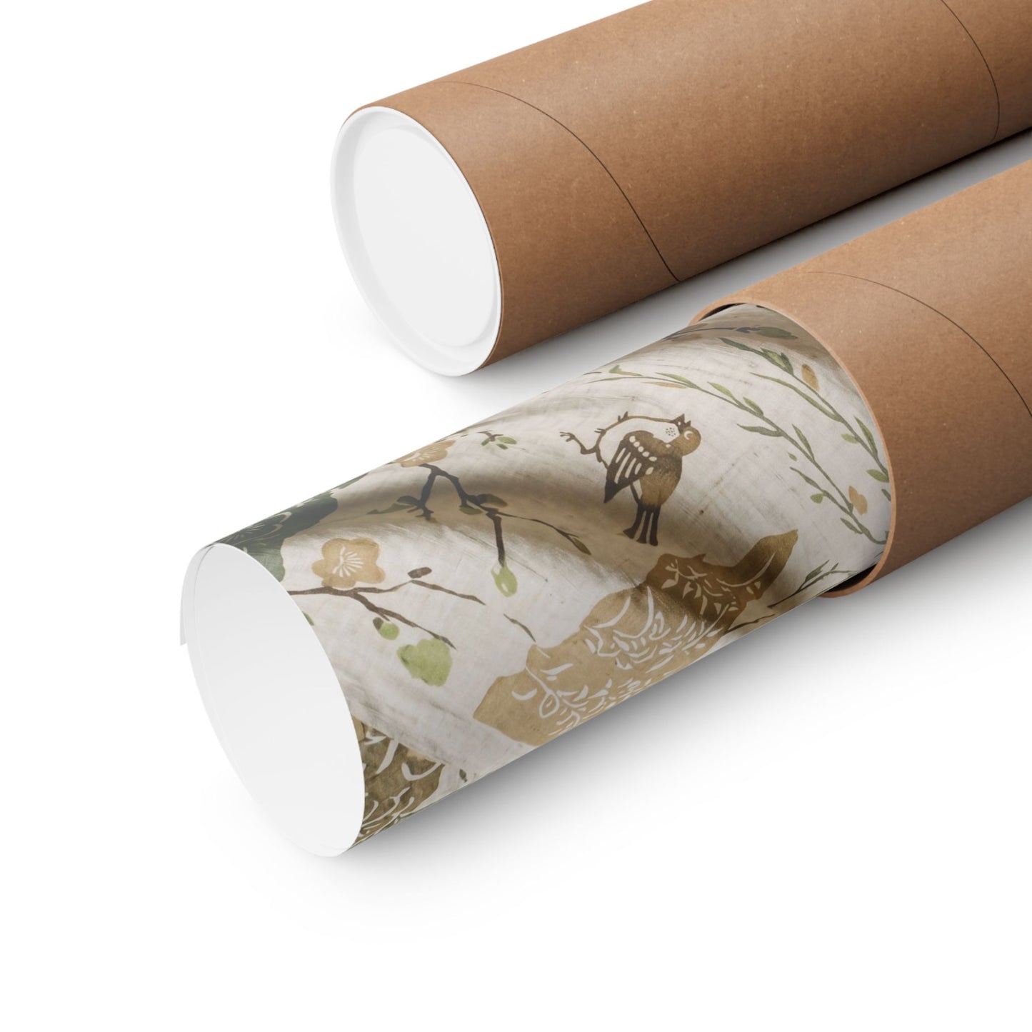 Silk Drape Japanese Pattern Wall Art Print | Neutral Japandi Art