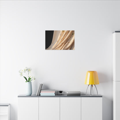 Golden Hour Silk Drape Canvas Art - Kintsugi Fukinsei