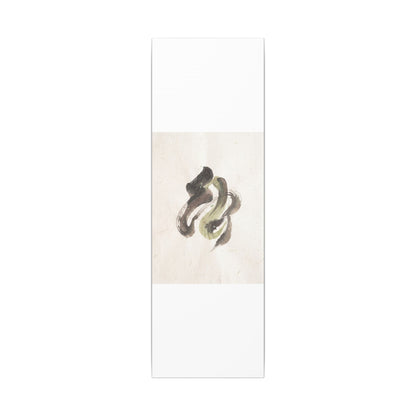 Ink Brushstroke Canvas Art | Spring Japandi Japanese Pattern Art