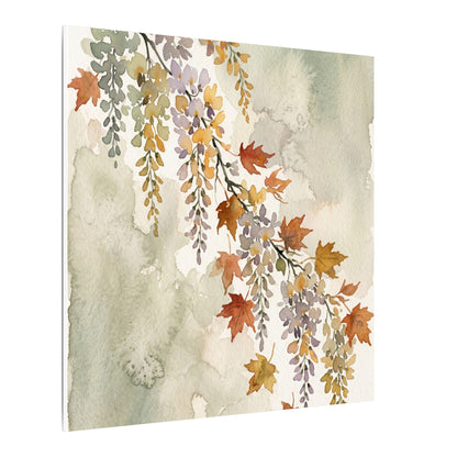 Ma Wisteria Canvas Art - Japandi Watercolor