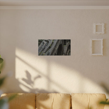 Overcast Wooden Bridge Canvas Art - Japandi Kanso
