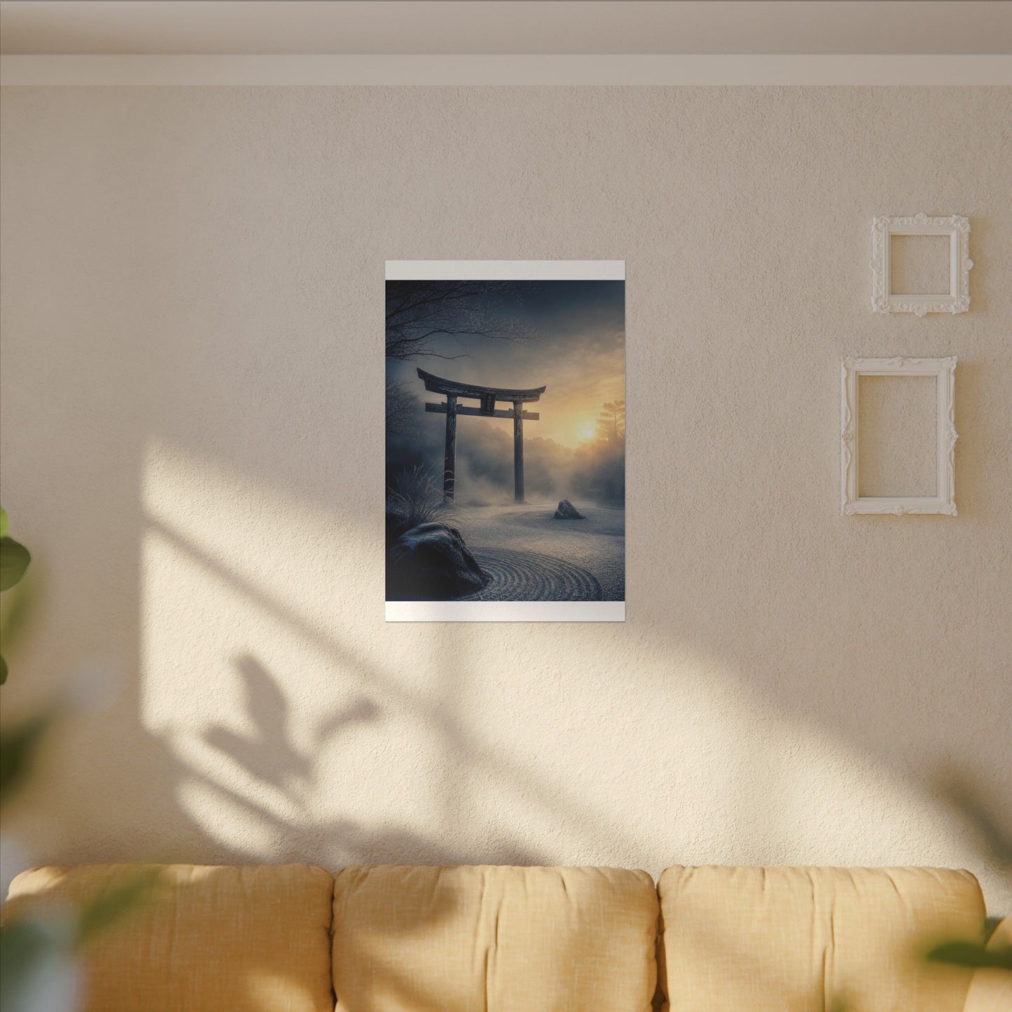 Zen Torii Gate in Golden Hour | Karesansui Canvas Art