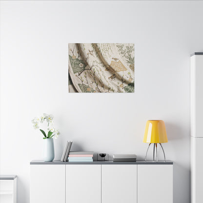 Silk Drape Canvas Art | Spring Japandi Japanese Pattern Art
