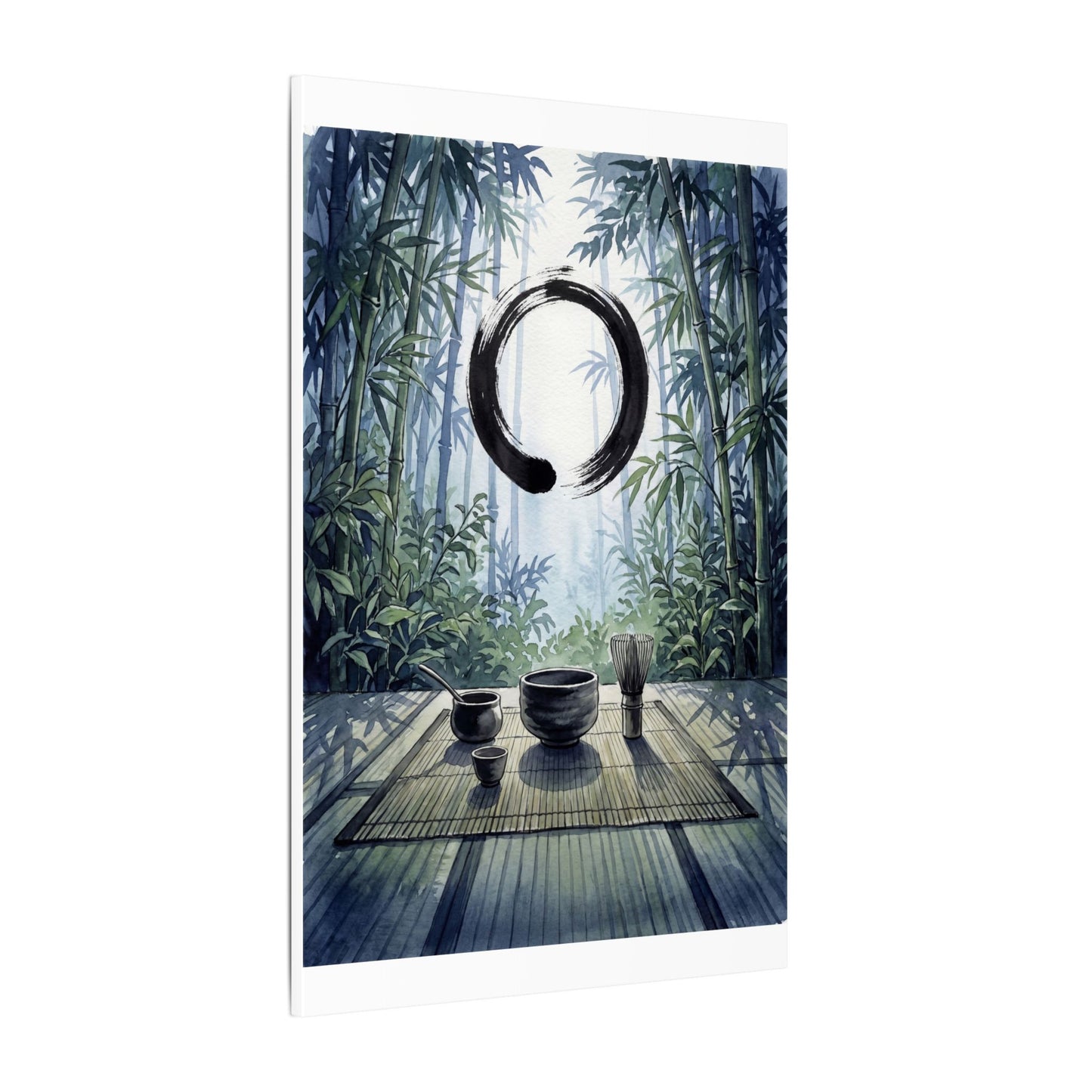 Seijaku Tea Ceremony Canvas Art - Zen Enso