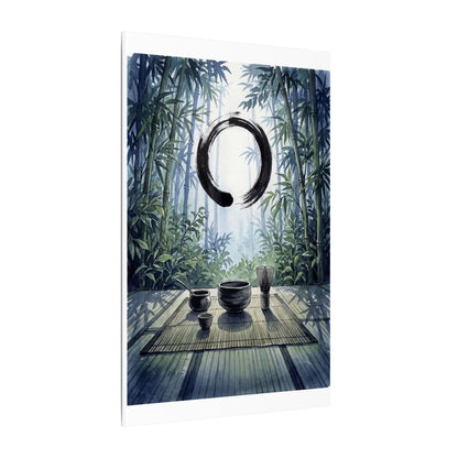 Seijaku Tea Ceremony Canvas Art - Zen Enso
