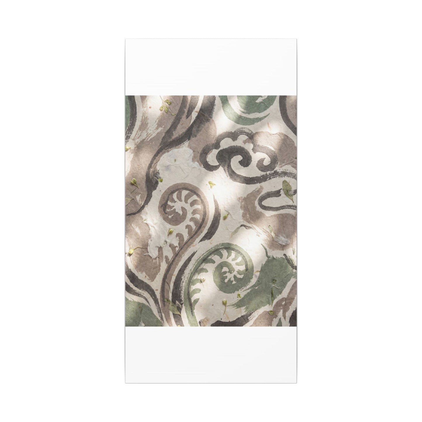 Dappled Ink Brushstroke Canvas Art - Japandi Ma