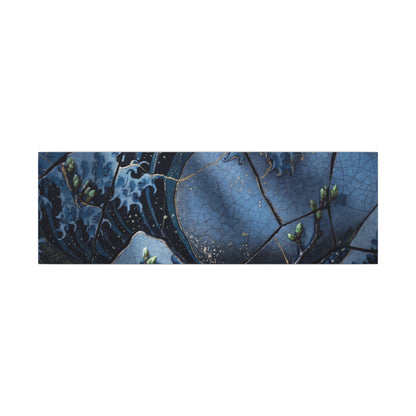 Ocean Wave Spring Canvas Art | Kintsugi Artful Design