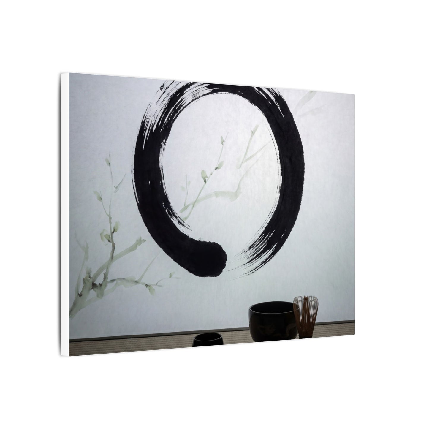 Tea Ceremony Enso Canvas Art | Peaceful Zen Art