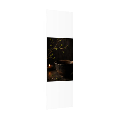 Moody Ceramic Bowl Canvas Art - Shadow Zen Dark Japandi
