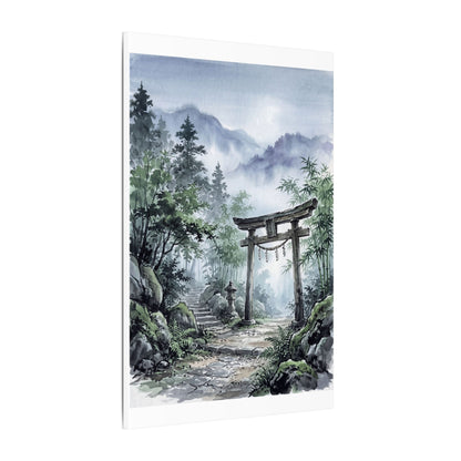 Moonlight Torii Gate Canvas Art - Zen Fukinsei