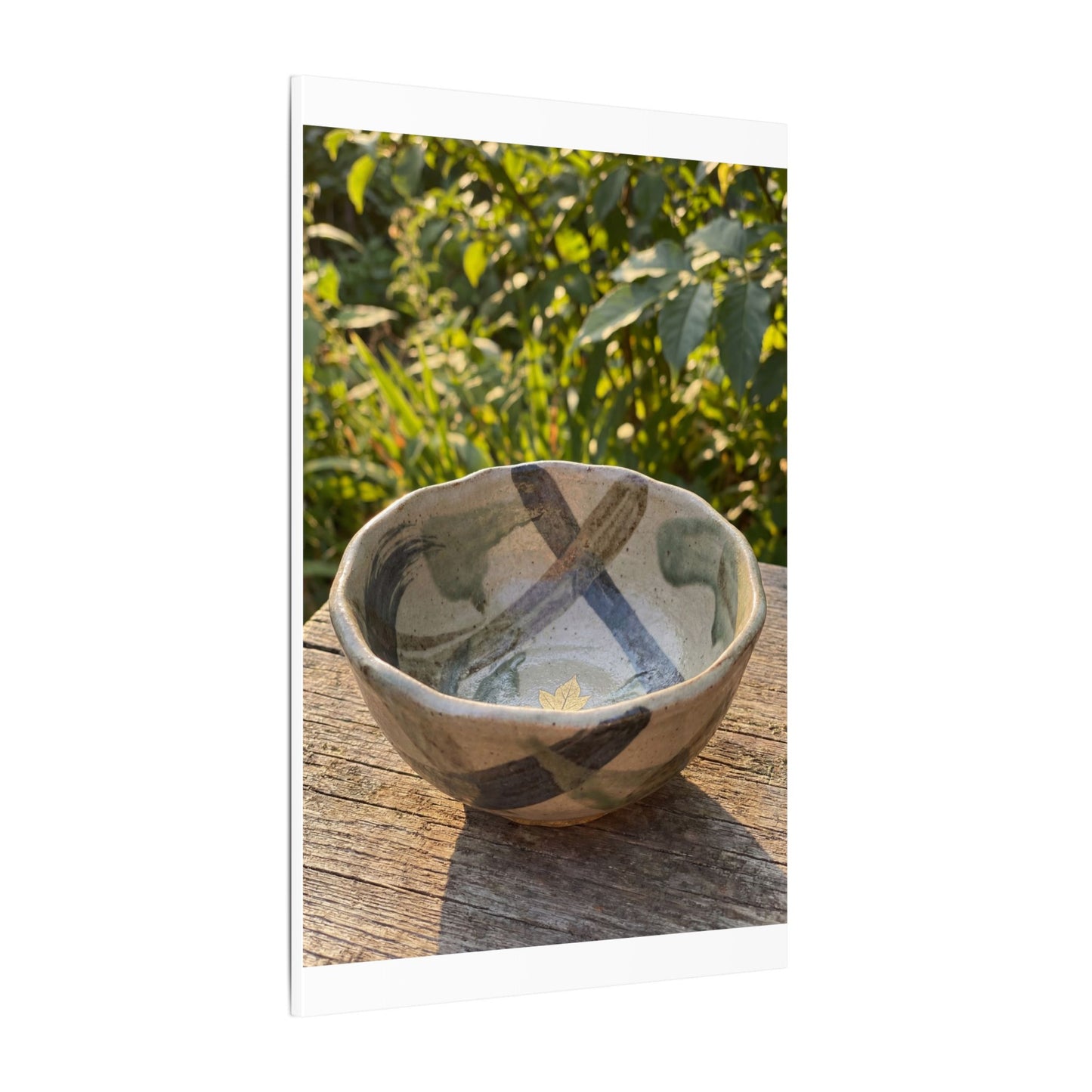 Earthy Ceramic Bowl Canvas Art - Japanese Pattern Japandi