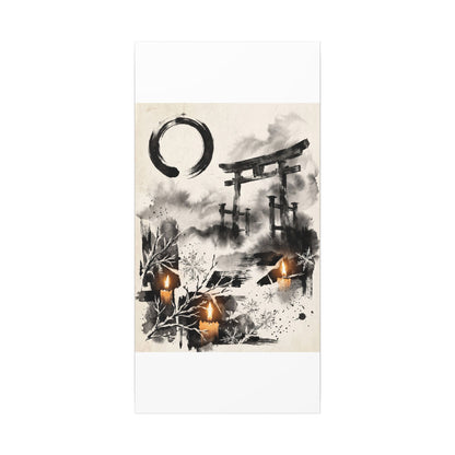 Candlelight Torii Gate Canvas Art - Zen Datsuzoku