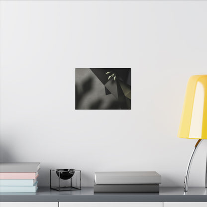 Paper Fold Moody Minimal Canvas Art | Luxurious Dark Japandi Art