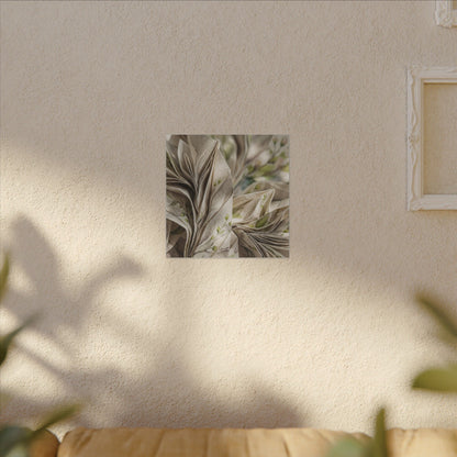 Fukinsei Paper Fold Canvas Art - Japandi Watercolor