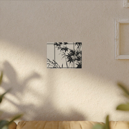 Shoji Screen Canvas Art | Summer Japandi Minimal Line Art