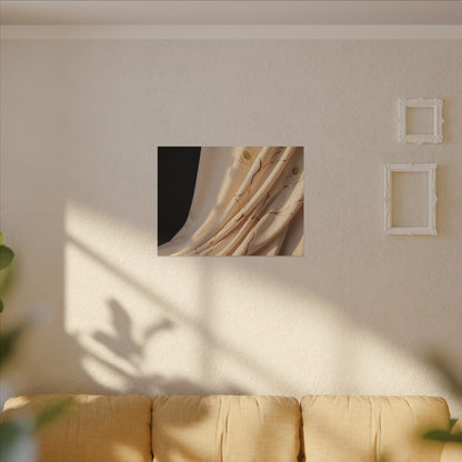 Golden Hour Silk Drape Canvas Art - Kintsugi Fukinsei