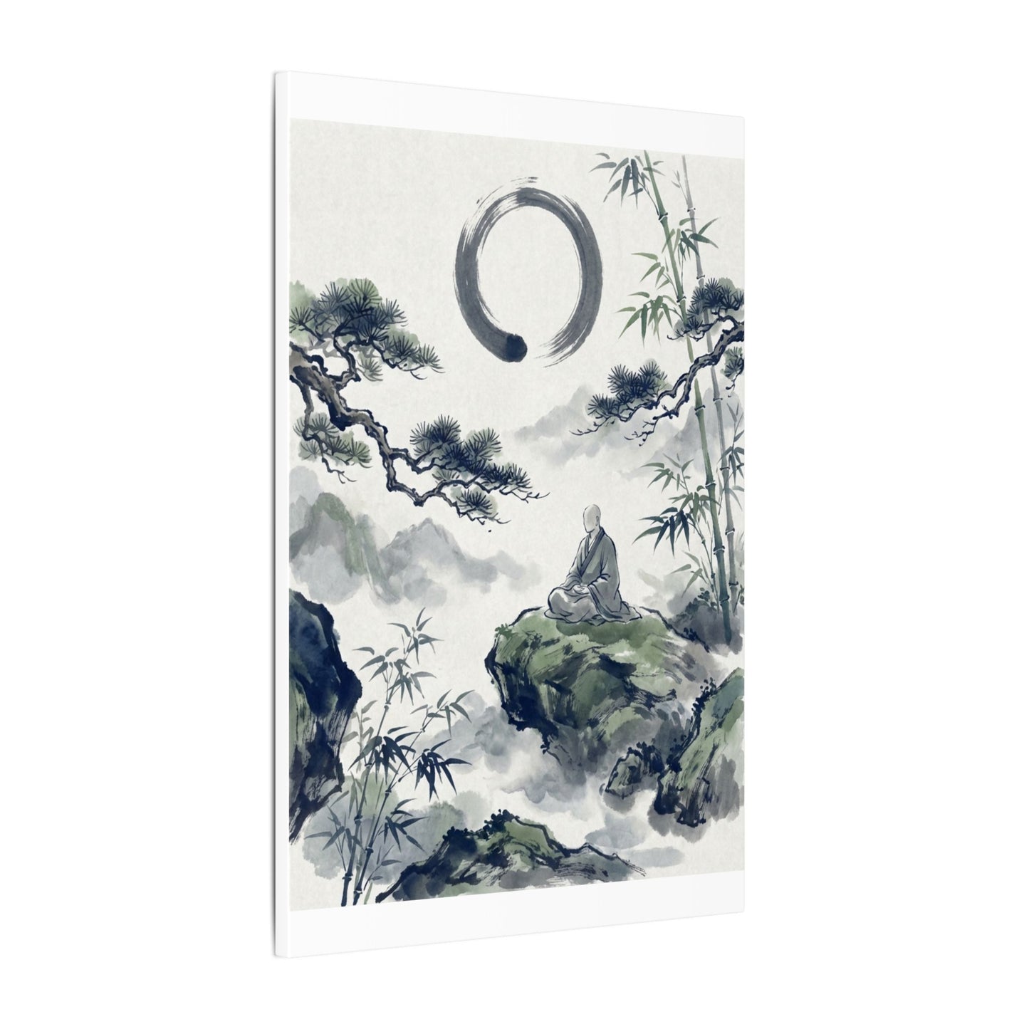 Zen Sumi-e Canvas Art