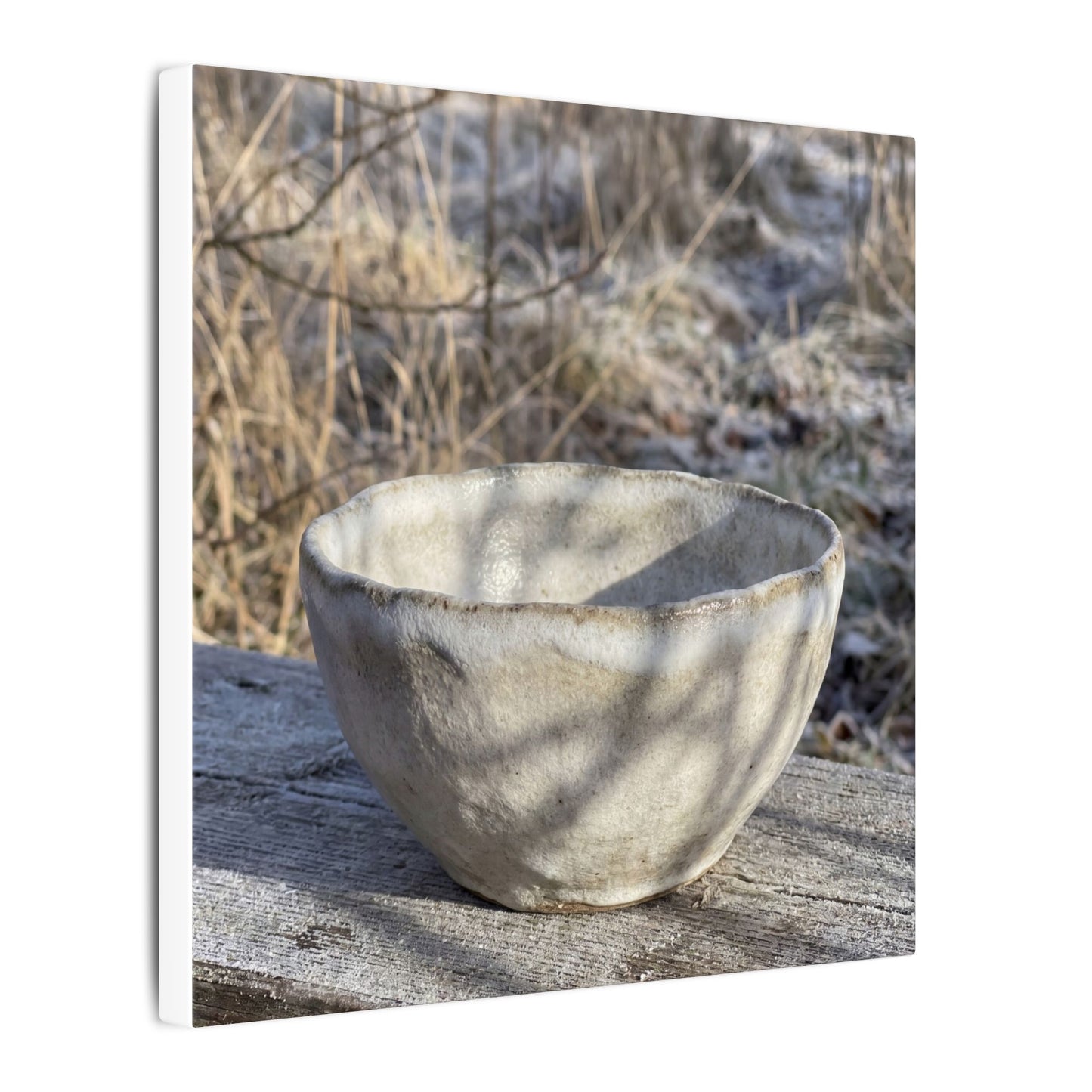 Dappled Ceramic Bowl Canvas Art - Japandi Fukinsei