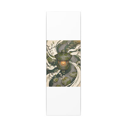 Zen Stone Lantern in Candlelight | Ukiyo E Inspired Canvas Art