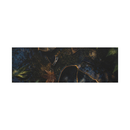 Dark Japandi Broken Pottery in Dappled | Shadow Zen Canvas Art