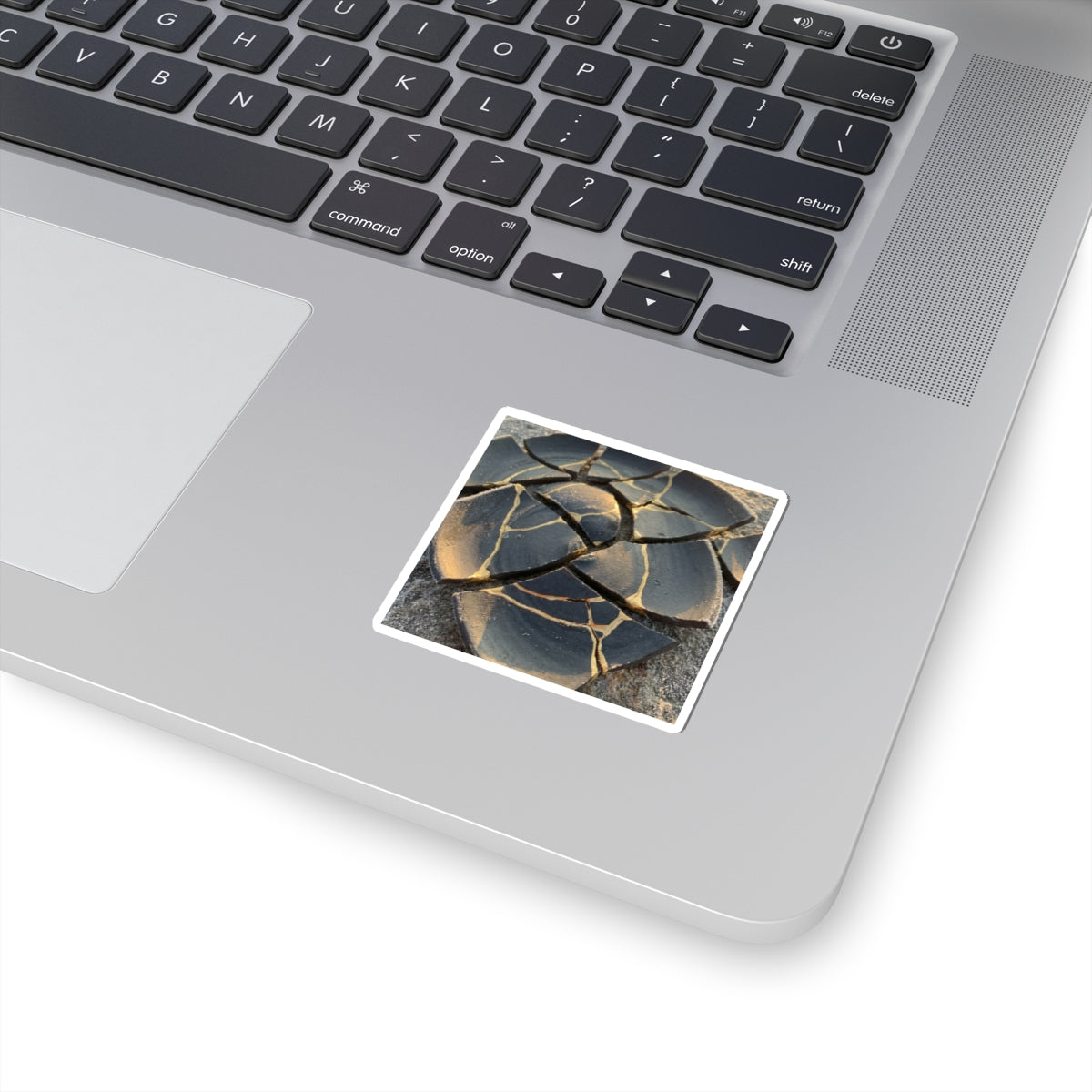 Golden Hour Broken Pottery Sticker - Kintsugi Kanso