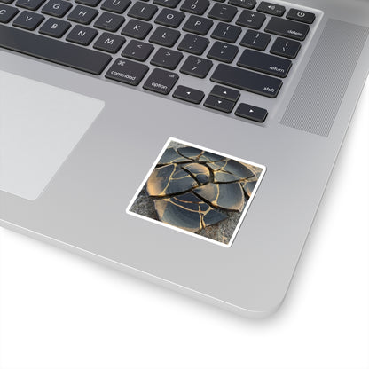 Golden Hour Broken Pottery Sticker - Kintsugi Kanso