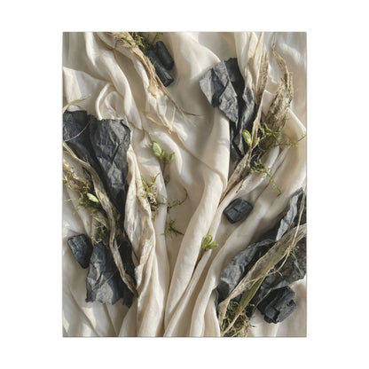 Spring Silk Drape Texture Canvas Art | Warm Decor