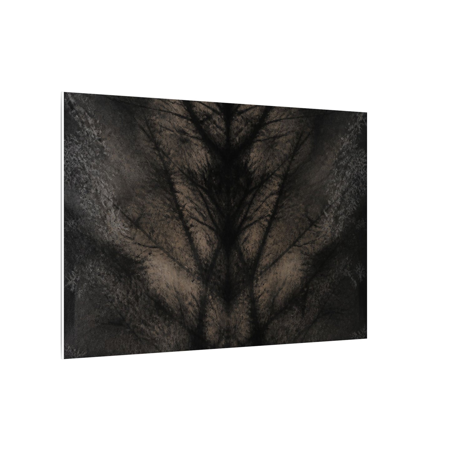 Seijaku Shadow Play Canvas Art - Dark Japandi Charcoal Ink