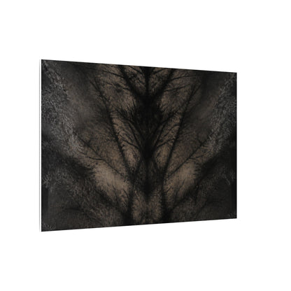 Seijaku Shadow Play Canvas Art - Dark Japandi Charcoal Ink
