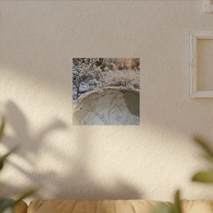 Ceramic Bowl Canvas Art | Winter Japandi Minimal Line Art