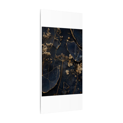 Philosophical Dried Flowers Canvas Art - Broken Beauty Kintsugi