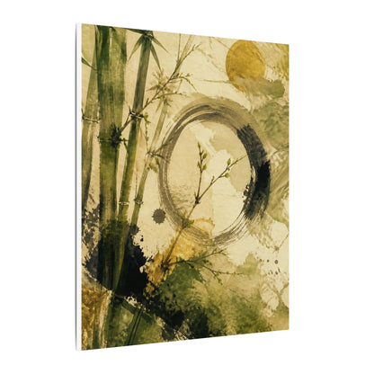 Ink Brushstroke Sumi E Canvas Art | Calm Zen Art
