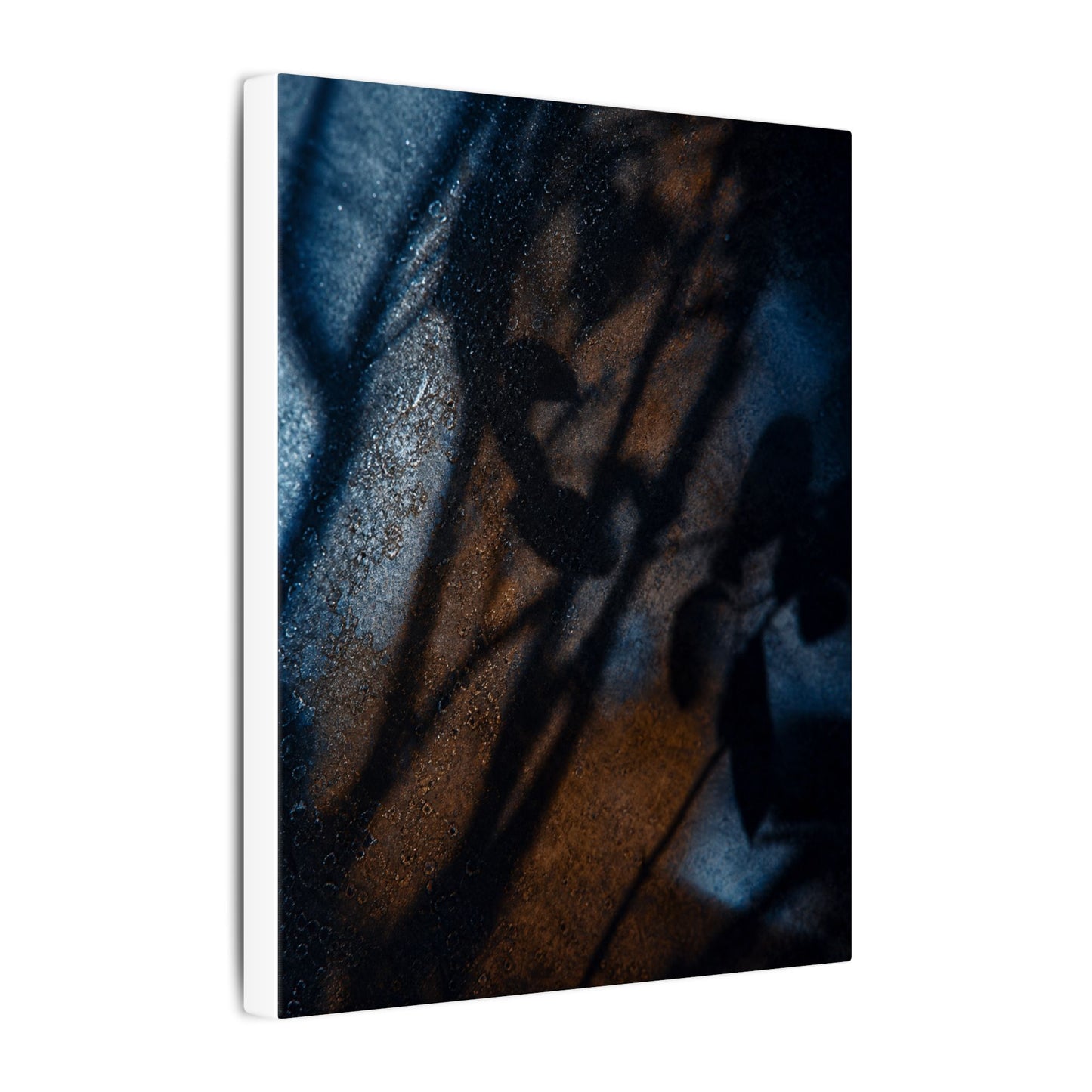 Moonlight Shadow Play Canvas Art - Dark Japandi Ma