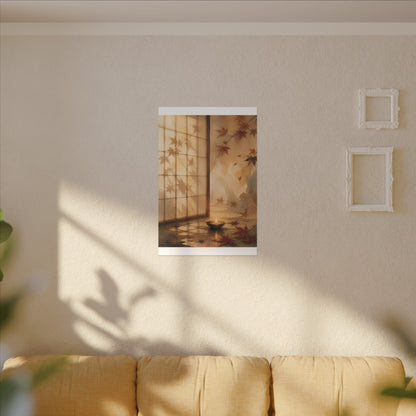 Candlelight Shoji Screen Canvas Art - Japandi Ma