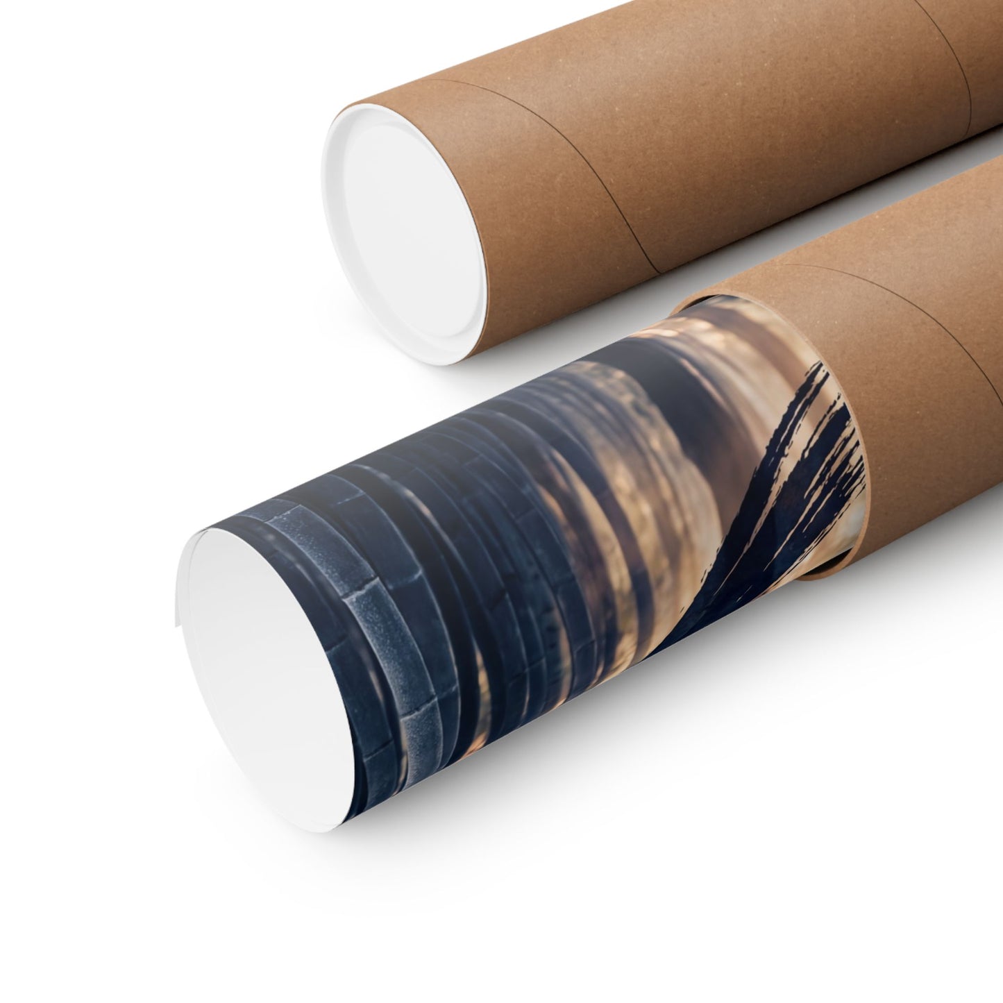 Golden Hour Bamboo Grove Wall Art Print - Zen Shibui