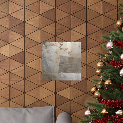 Shadow Play Winter Wall Art Print | Japandi Elegant Design