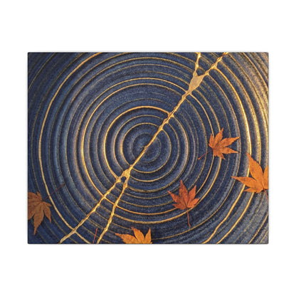 Water Ripple Gold Repair Canvas Art | Healing Kintsugi Art